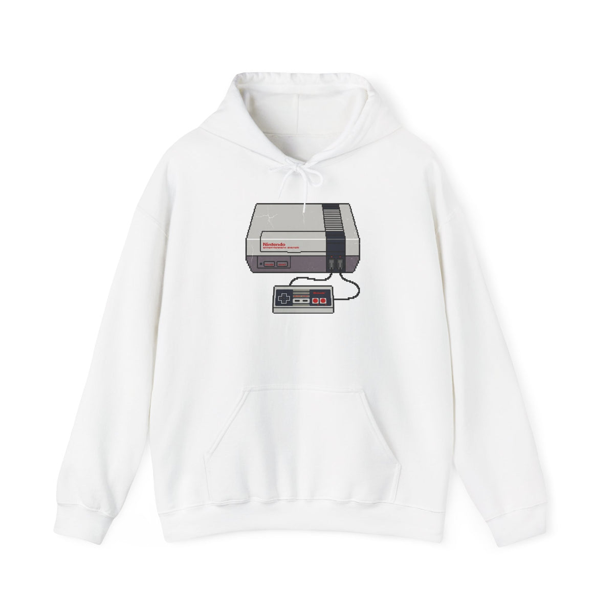 Retro Game Console Hoodie — Vintage NES Illustration Pullover