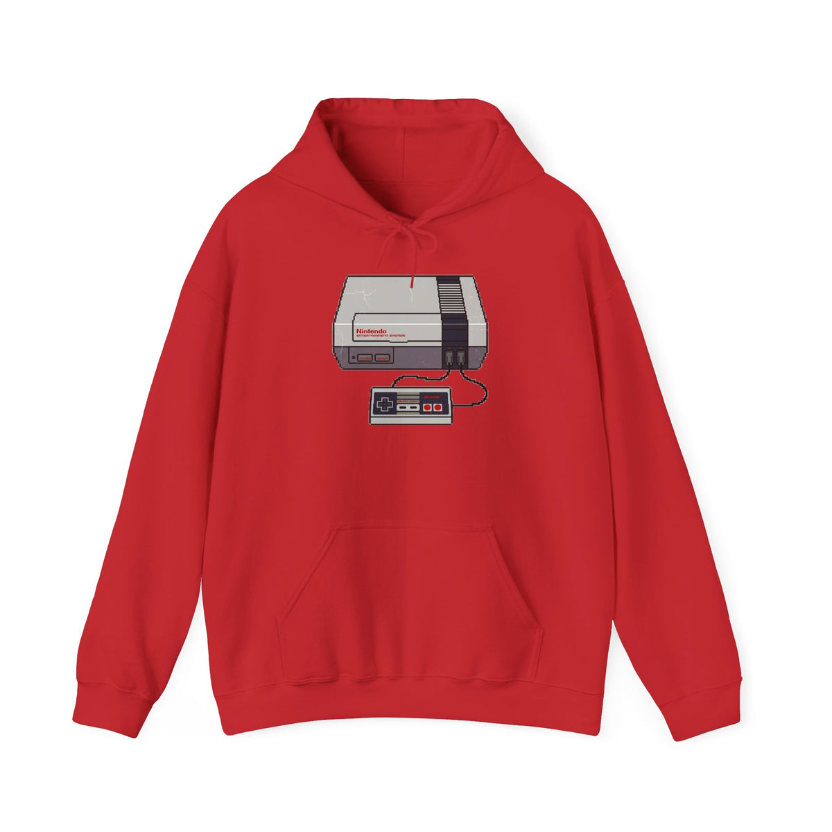 Retro Game Console Hoodie — Vintage NES Illustration Pullover