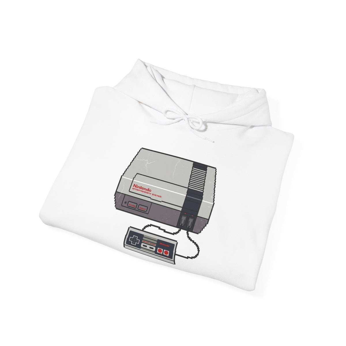Retro Game Console Hoodie — Vintage NES Illustration Pullover